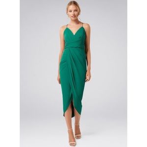 Forever New Green Solid Sheath Dress